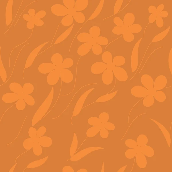 Bloemen naadloos patroon — Stockvector