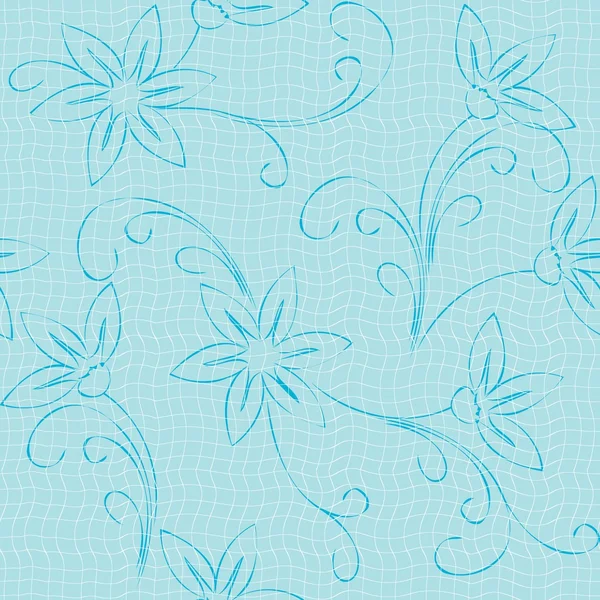 Motif floral sans couture — Image vectorielle