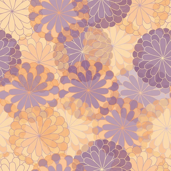 Motif floral sans couture — Image vectorielle