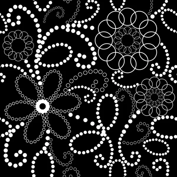 Bloemen naadloos patroon — Stockvector