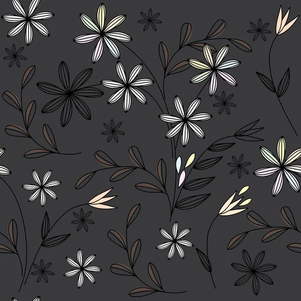 Motif floral sans couture — Image vectorielle