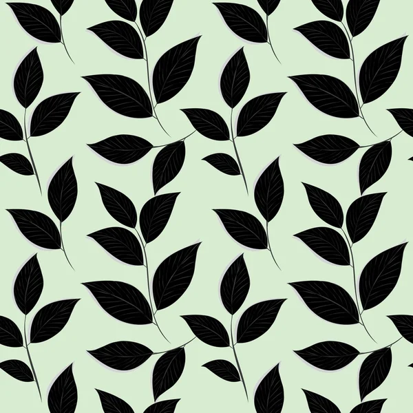 Abstract foliage seamless pattern background — Stock Vector