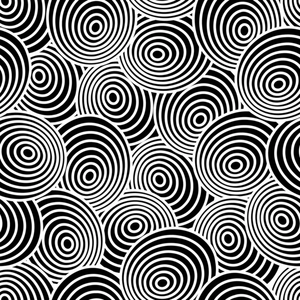 Textura vectorial sin costuras con círculos abstractos — Archivo Imágenes Vectoriales