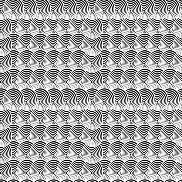 Textura vectorial sin costuras con círculos abstractos — Archivo Imágenes Vectoriales