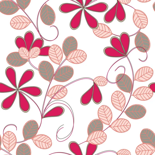 Motif floral sans couture — Image vectorielle