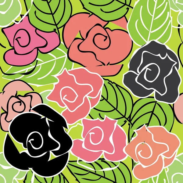 Patrón sin costura floral — Vector de stock