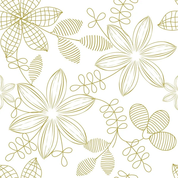 Motif floral sans couture — Image vectorielle