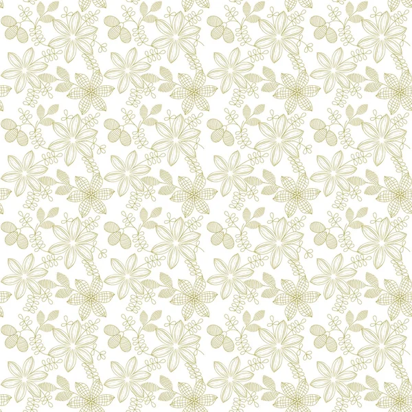 Motif floral sans couture — Image vectorielle