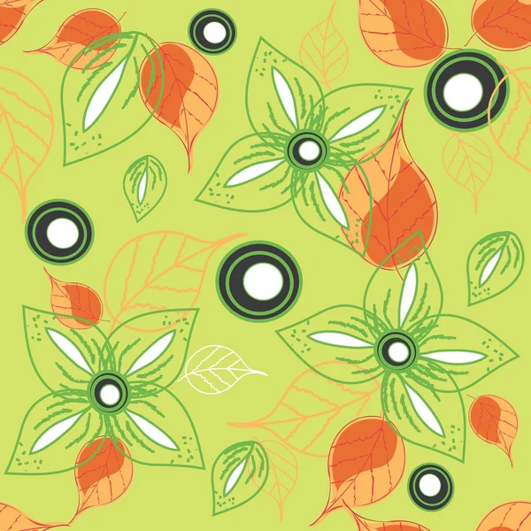 Motif floral sans couture — Image vectorielle