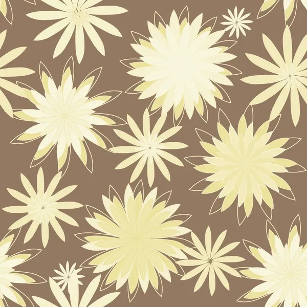 Motif floral sans couture — Image vectorielle