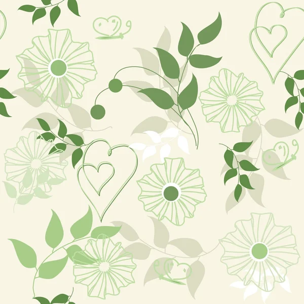 Floral seamless pattern — Stock Vector