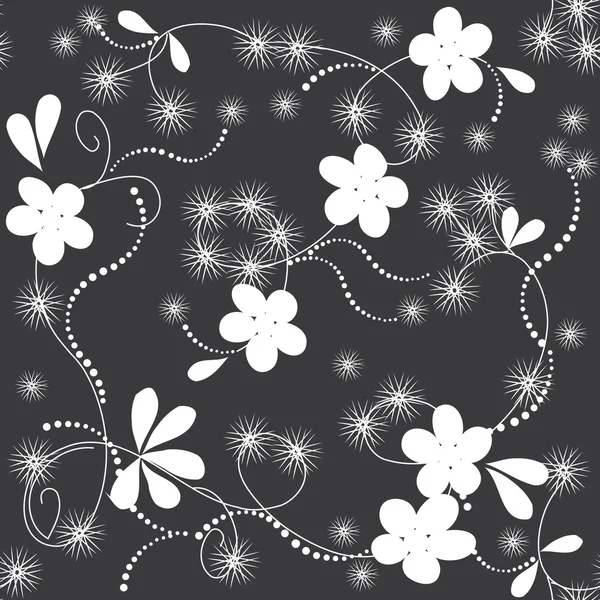 Motif floral sans couture — Image vectorielle