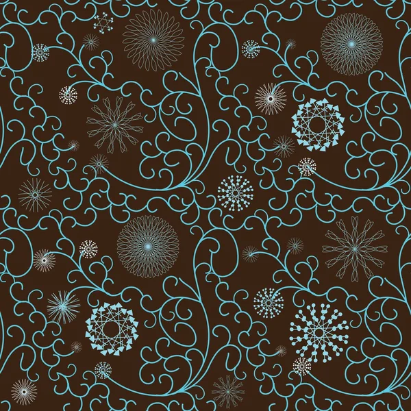 Motif floral sans couture — Image vectorielle