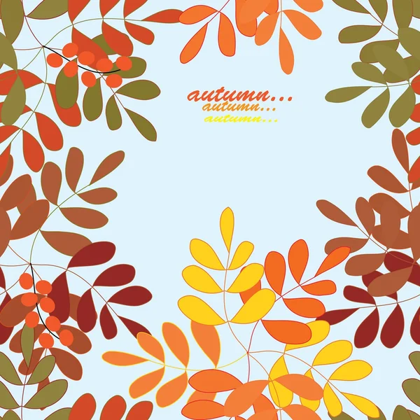 Herfst achtergrond — Stockvector