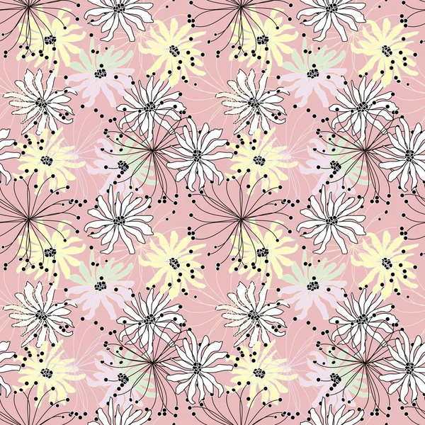 Floral seamless pattern — Stock Vector