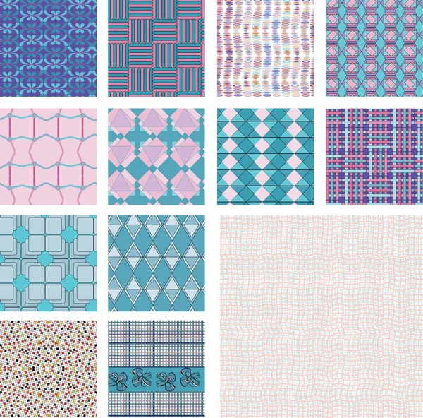 Seamless pattern collection — Stock Vector