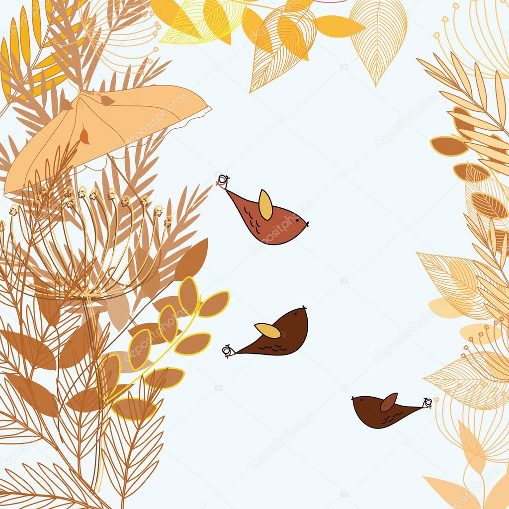 Abstract autumn foliage background. Banner.