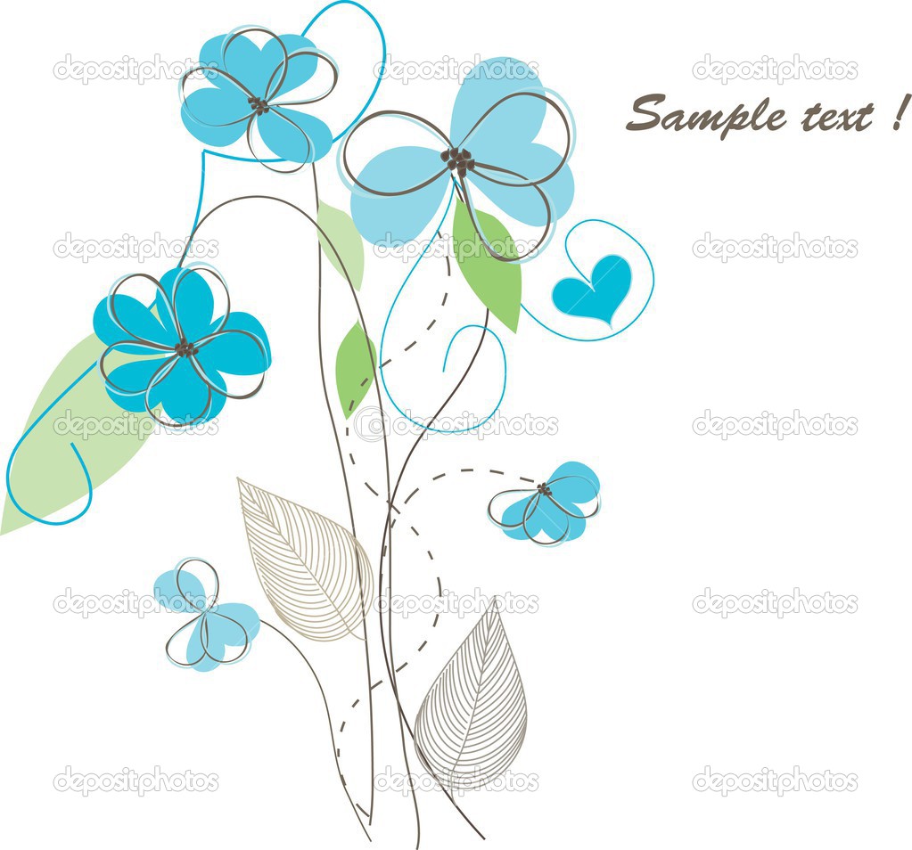 Romantic floral background