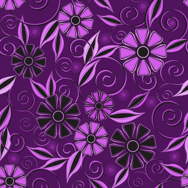 Soyut çiçek pürüzsüz desen arkaplanı