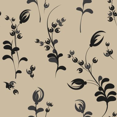 Soyut çiçek pürüzsüz desen arkaplanı