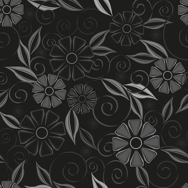 Abstract flower seamless pattern background — Stock Vector