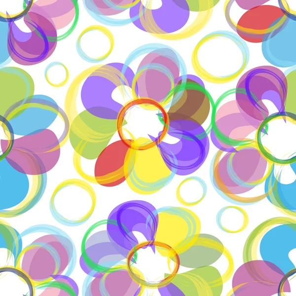 Fondo de patrón sin costura flor abstracta — Vector de stock