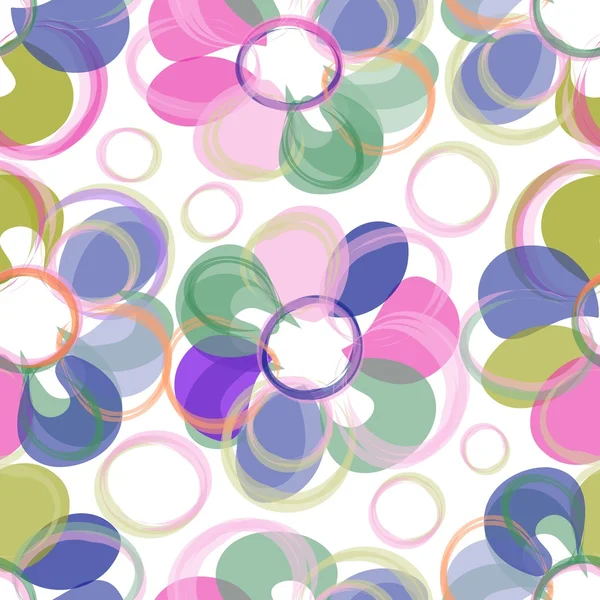 Fondo de patrón sin costura flor abstracta — Vector de stock