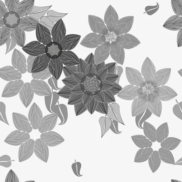 Abstrato flor sem costura fundo padrão — Vetor de Stock