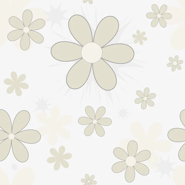 Abstrakt blomma sömlös mönster bakgrund — Stock vektor