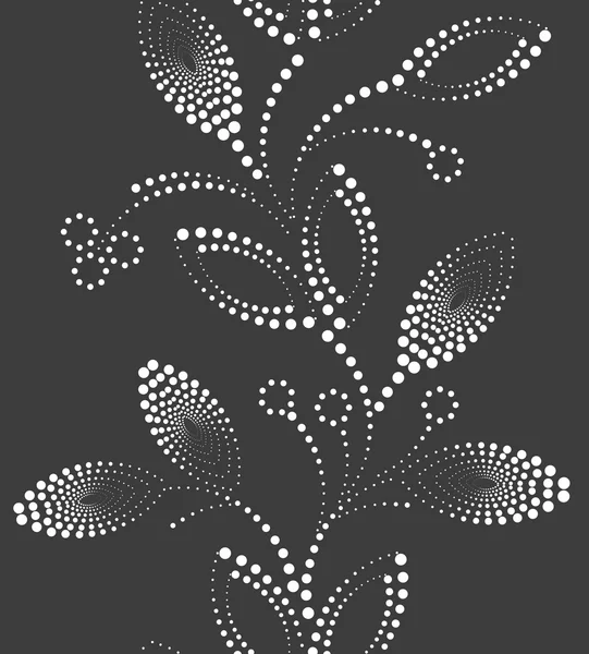 Fleur verticale abstraite fond de motif sans couture — Image vectorielle