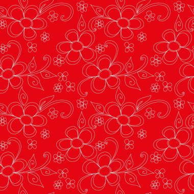 Soyut çiçek pürüzsüz desen arkaplanı