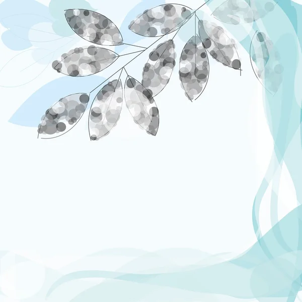 Abstract gebladerte achtergrond. banner. — Stockvector