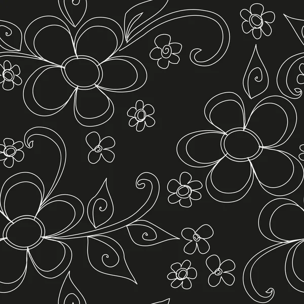 Abstract flower seamless pattern background — Stock Vector