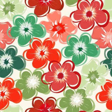 Soyut çiçek pürüzsüz desen arkaplanı