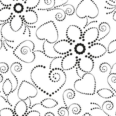 Soyut çiçek pürüzsüz desen arkaplanı