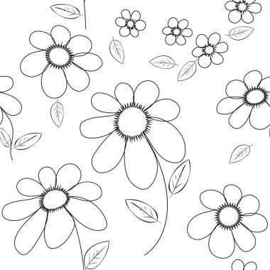 Soyut çiçek pürüzsüz desen arkaplanı