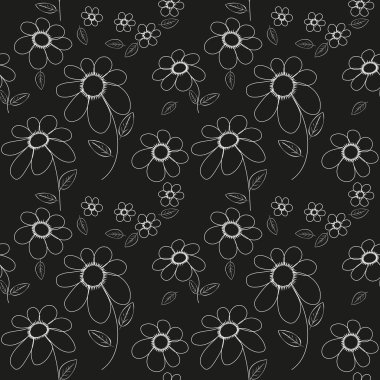 Soyut çiçek pürüzsüz desen arkaplanı