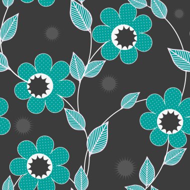 Soyut çiçek pürüzsüz desen arkaplanı