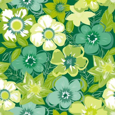 Soyut çiçek pürüzsüz desen arkaplanı