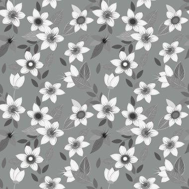 Soyut çiçek pürüzsüz desen arkaplanı