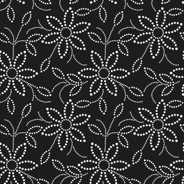 Soyut çiçek pürüzsüz desen arkaplanı