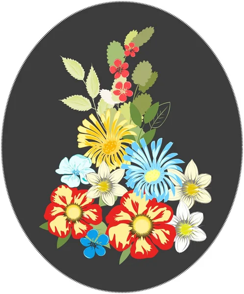 Fondo de flores abstracto — Archivo Imágenes Vectoriales