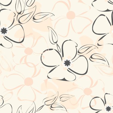 Soyut çiçek pürüzsüz desen arkaplanı