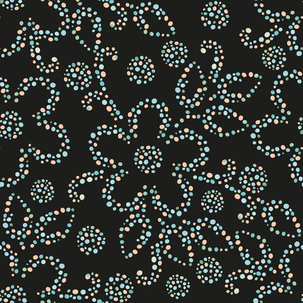 Astratto fiore senza soluzione di continuità modello di sfondo — Vettoriale Stock