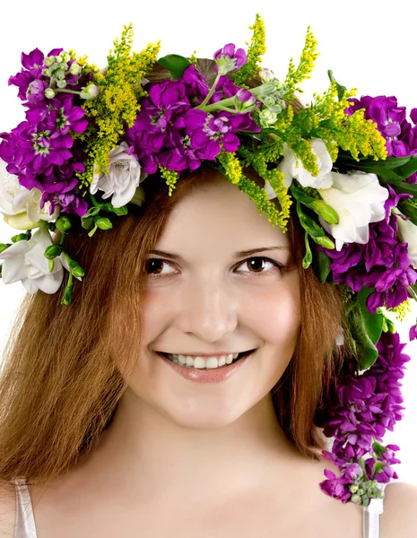 Schöne junge Frau — Stockfoto