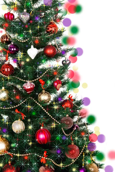 Albero di Natale decorato — Foto Stock