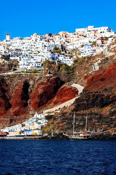 Santorini, oia dorp. — Stockfoto