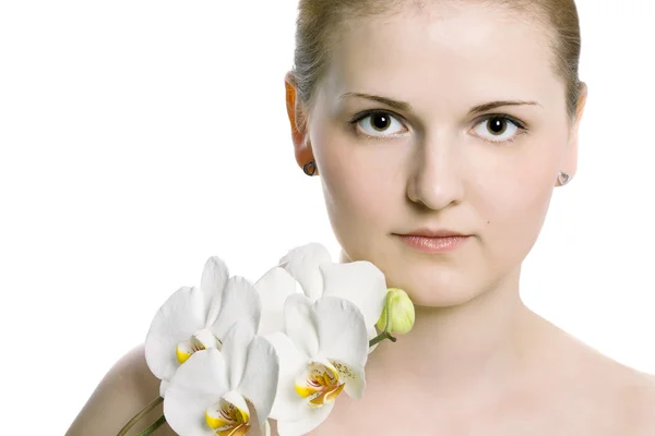 Portrait of beautiful female model — Stock Photo, Image