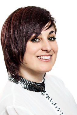 genç kadının güzel yüzü