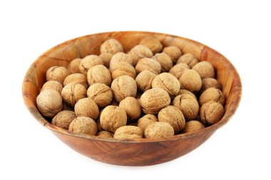 kase üzerinde beyaz izole deli dolu